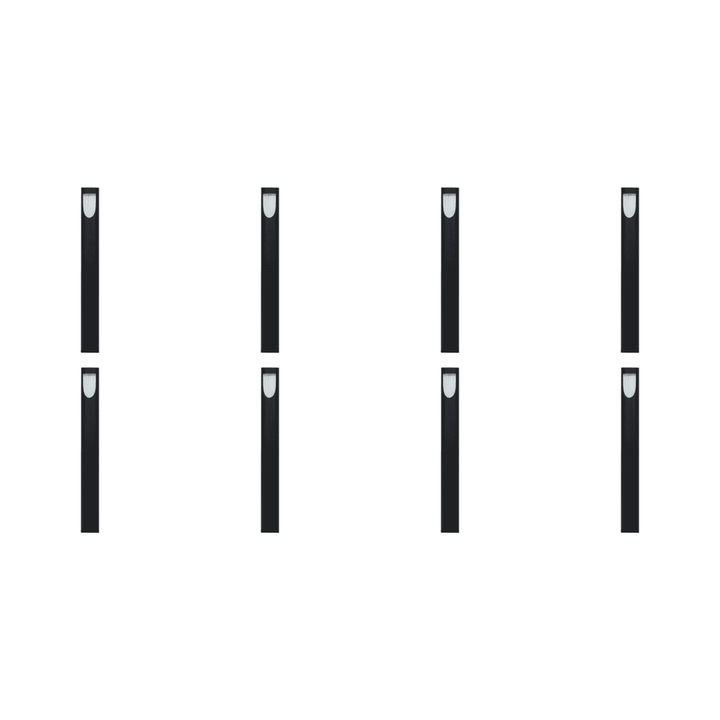Outdoor Landscape Lighting LED 12V Low Voltage CDPA67 4x/8x/12x Package 3W LED Uni Directional Slit Cylinder Bollard Aluminum Path Light 12V Low Voltage Outdoor Landscape Lighting 8 Pack