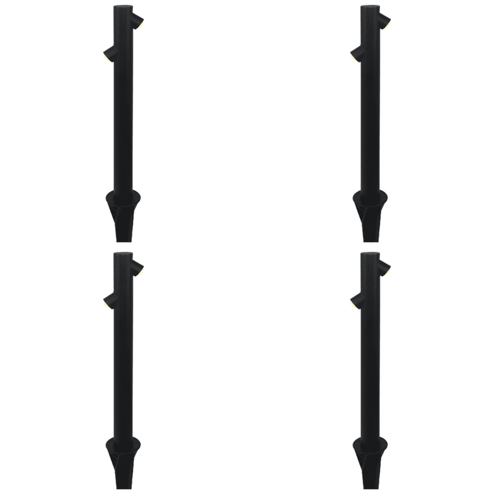 Outdoor Landscape Lighting LED 12V Low Voltage CDPA68 4x/8x/12x Package 6W LED Inside Out Bollard Aluminum Path Light 12V Low Voltage Outdoor Landscape Lighting 4 Pack