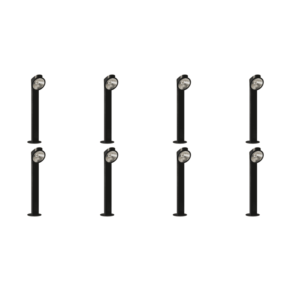Outdoor Landscape Lighting LED 12V Low Voltage CDPA69 4x/8x/12x Package 10W LED Multi Directional Aluminum Bollard Path Light 12V Low Voltage Outdoor Landscape Lighting 8 Pack