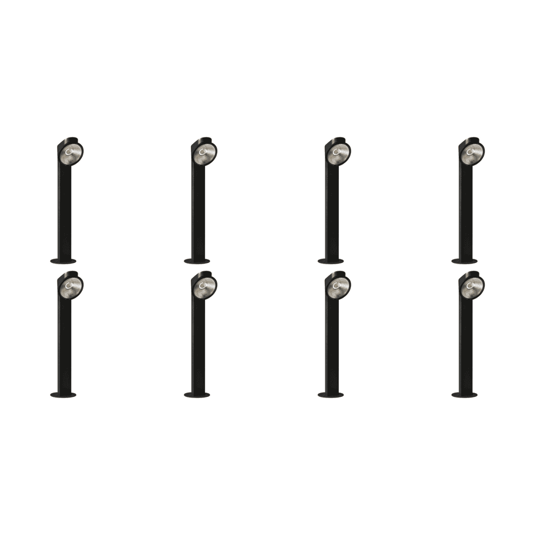 Outdoor Landscape Lighting LED 12V Low Voltage CDPA69 4x/8x/12x Package 10W LED Multi Directional Aluminum Bollard Path Light 12V Low Voltage Outdoor Landscape Lighting 8 Pack