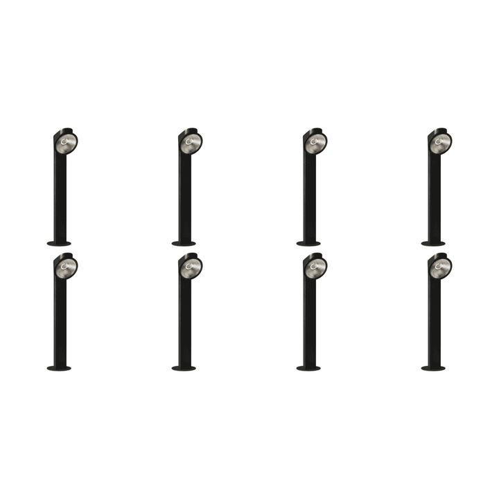 Outdoor Landscape Lighting LED 12V Low Voltage CDPA69 4x/8x/12x Package 10W LED Multi Directional Aluminum Bollard Path Light 12V Low Voltage Outdoor Landscape Lighting 8 Pack