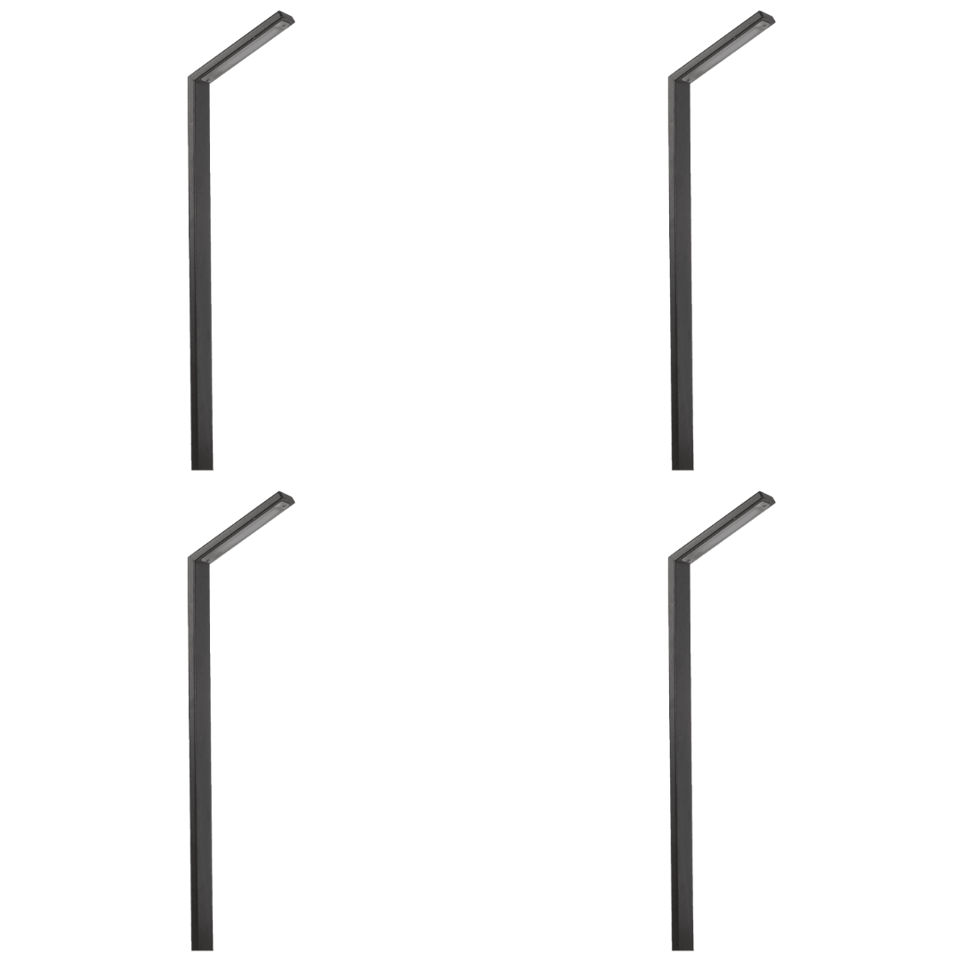 Outdoor Landscape Lighting LED 12V Low Voltage CDPS59 4x/8x/12x Package 3W Stainless Steel 12V Low Voltage LED Linear Path Light Directional Fixture Black 4 Pack