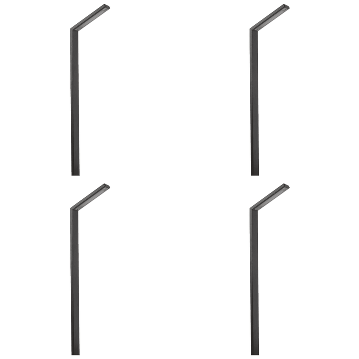 Outdoor Landscape Lighting LED 12V Low Voltage CDPS59 4x/8x/12x Package 3W Stainless Steel 12V Low Voltage LED Linear Path Light Directional Fixture Black 4 Pack
