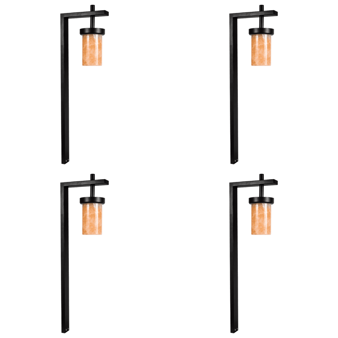 Outdoor Landscape Lighting LED 12V Low Voltage CDPS70 4x/8x/12x Package 3W 3000K Warm White Integrated LED Stainless Steel and Marble Path Light 12V Low Voltage Outdoor Landscape Lighting 4 Pack