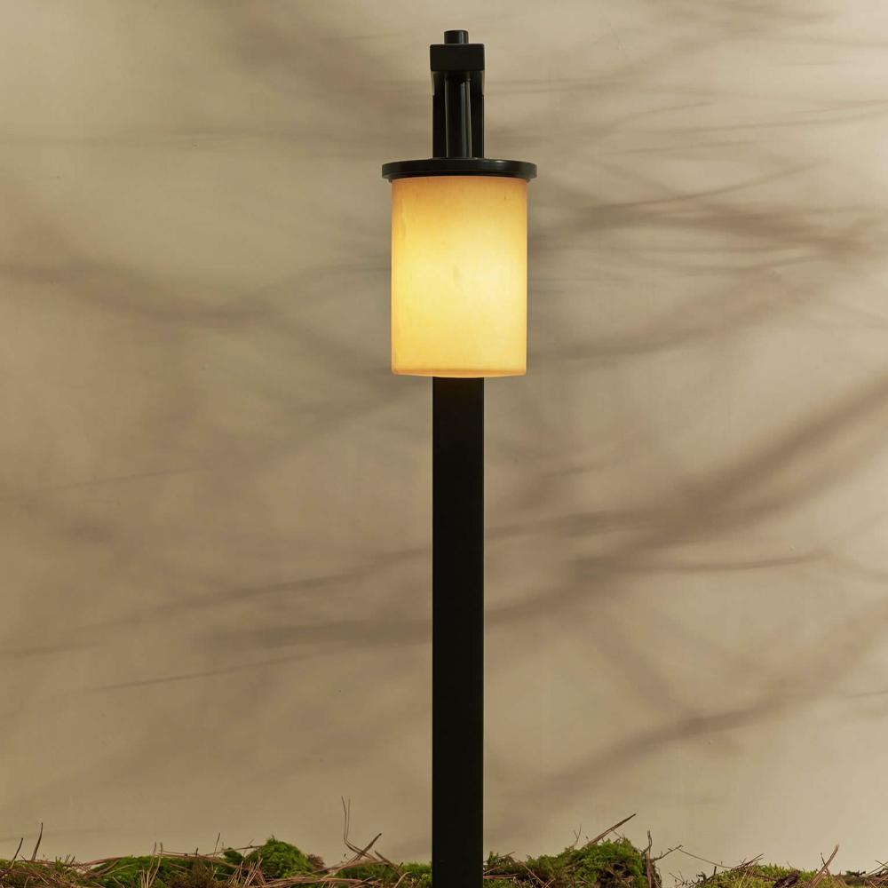 Outdoor Landscape Lighting LED 12V Low Voltage CDPS70 Stainless Steel and Marble Path Light | 3W 3000K Warm White Integrated LED 12V Low Voltage Landscape Light