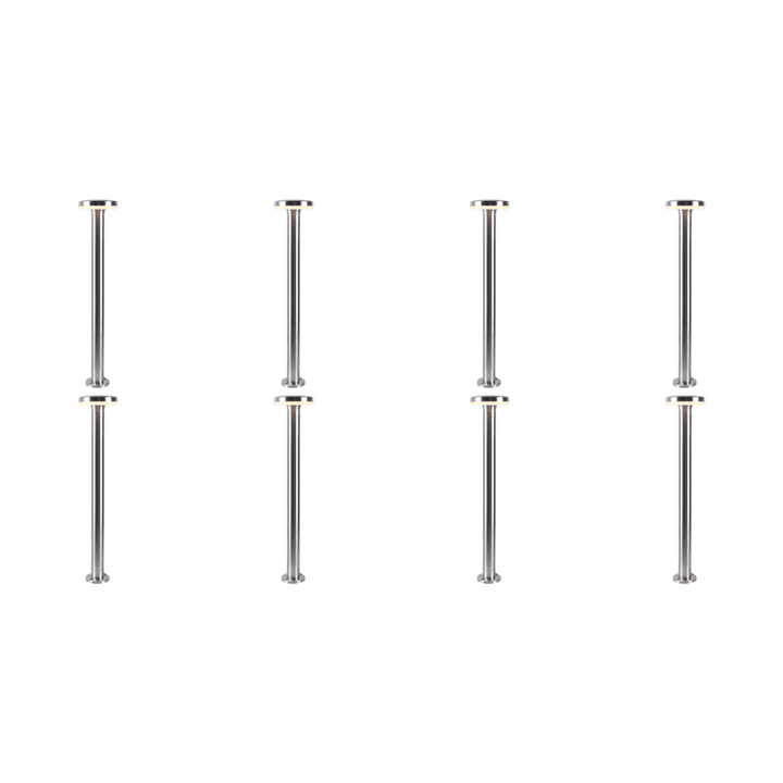 Outdoor Landscape Lighting LED 12V Low Voltage CDPS72 4x/8x/12x Package 7W Stainless Steel Bollard Pathway Lighting LED Circle Top Modern 12V Low Voltage 8 Package