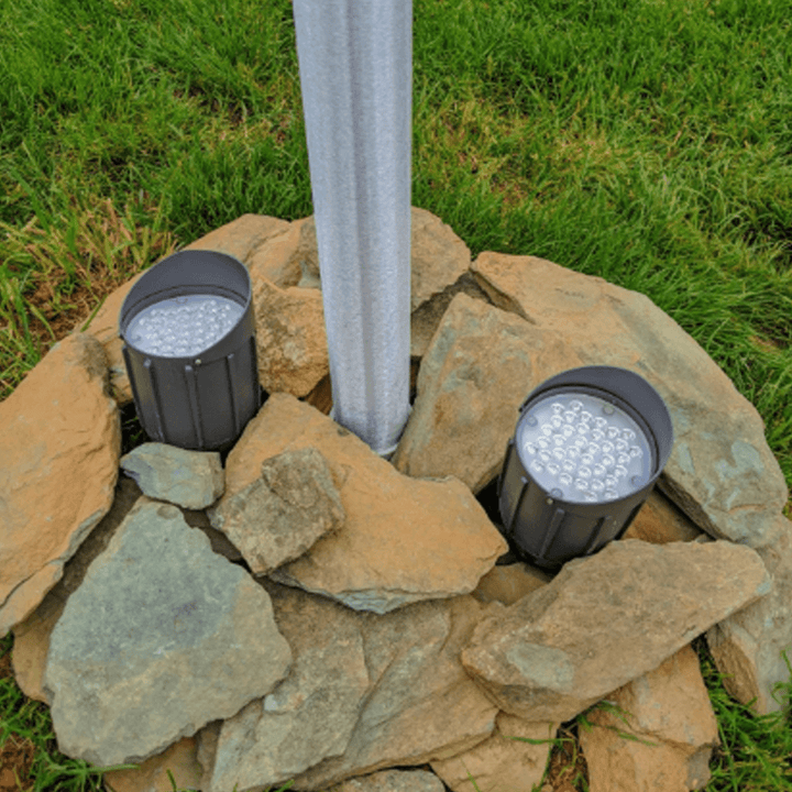 Outdoor Landscape Lighting LED 12V Low Voltage CDRA30 4x/8x/12x Package 30W 12V Low Voltage Smart Bluetooth RGBW Narrow Beam Directional Outdoor Landscape Aluminum Spotlight