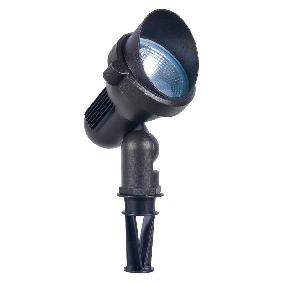 Outdoor Landscape Lighting LED 12V Low Voltage CDR85 Cast Aluminum Color Changing Spotlight | 9W Integrated RGB AC12V Low Voltage Landscape Light
