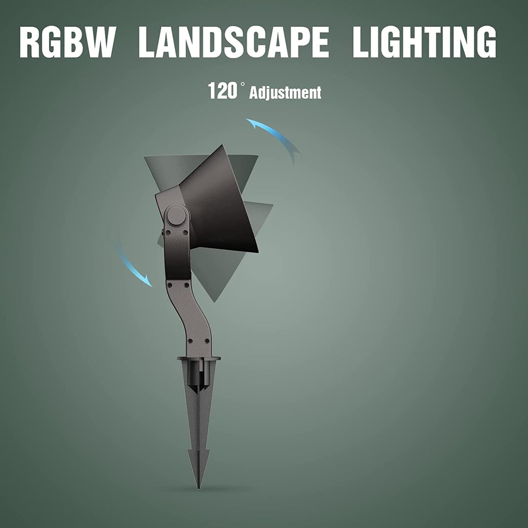 Outdoor Landscape Lighting LED 12V Low Voltage CCDA95 7W LED 4x/8x/12x Package 3CCT 12V Low Voltage Wide Beam Directional Outdoor Landscape Lighting Aluminum Spotlight