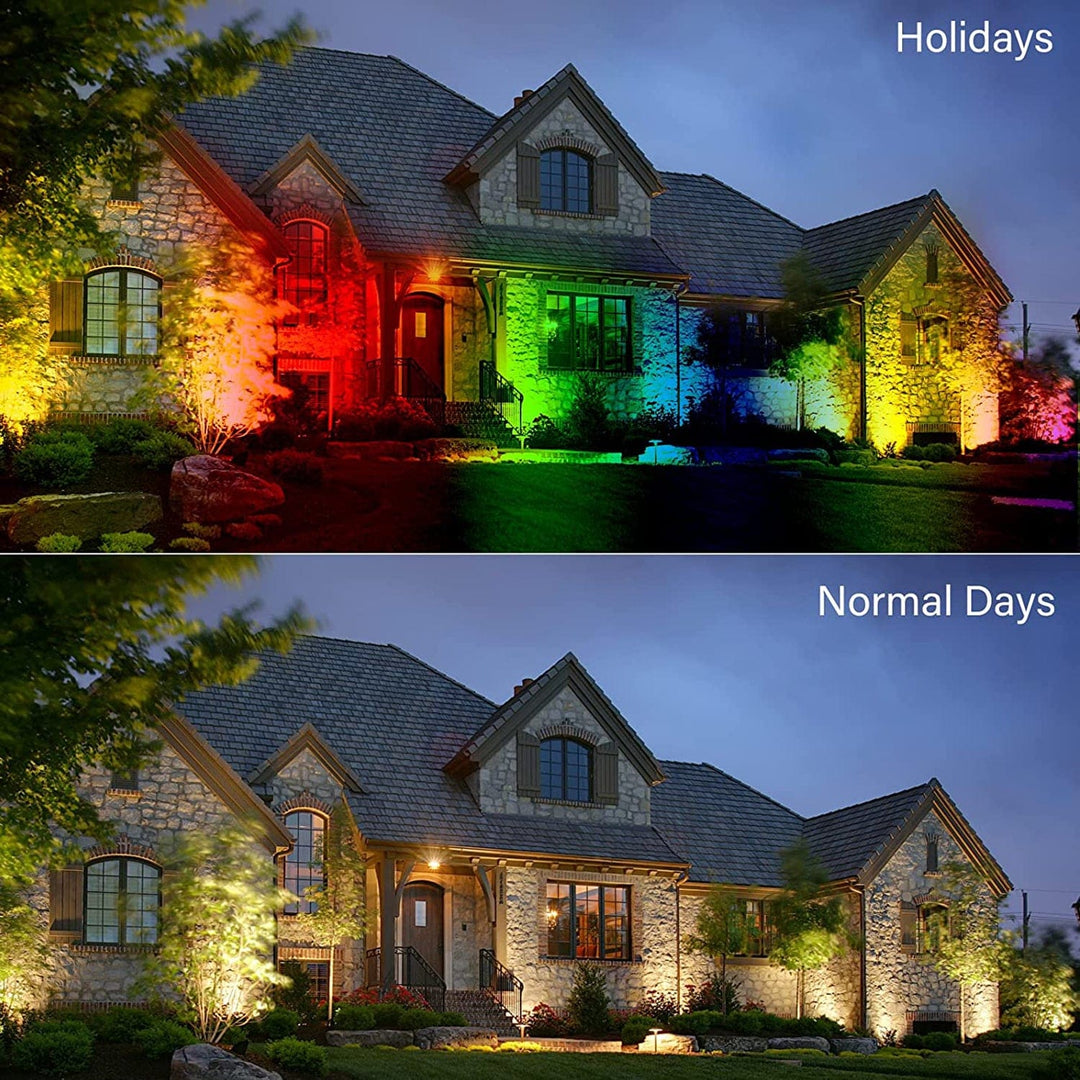 Outdoor Landscape Lighting LED 12V Low Voltage CDRA95 10W LED Smart Wi-Fi RGBW Wide Beam Directional Outdoor Landscape 12V Low Voltage Aluminum Spotlight