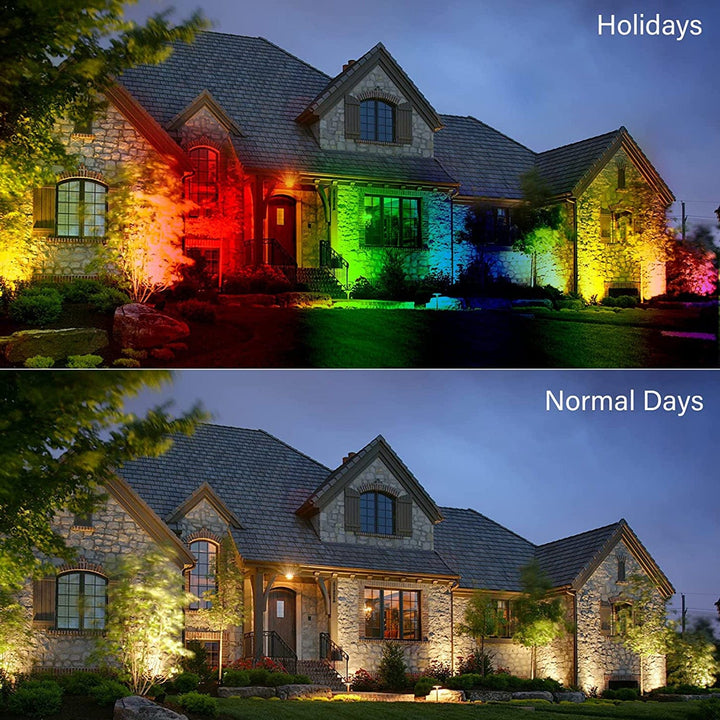Outdoor Landscape Lighting LED 12V Low Voltage CDRA95 10W LED Smart Wi-Fi RGBW Wide Beam Directional Outdoor Landscape 12V Low Voltage Aluminum Spotlight