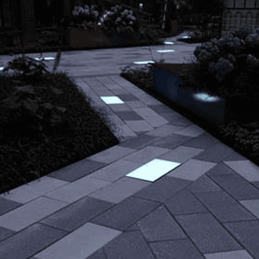 Outdoor Landscape Lighting LED 12V Low Voltage CRG31 4x/8x/12x Package DC12V Low Voltage In Ground RGB or Warm White LED Brick Paver Light Rectangle IP67 Waterproof