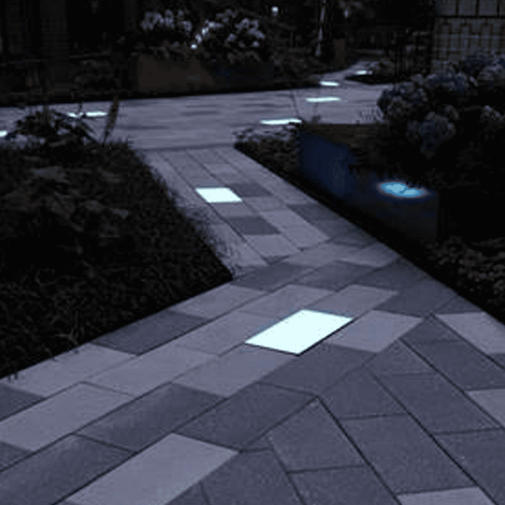 Outdoor Landscape Lighting LED 12V Low Voltage CRG31 Cast Aluminum Paver Light | 2.6W Integrated RGB or Warm White DC12V Low Voltage Landscape Light