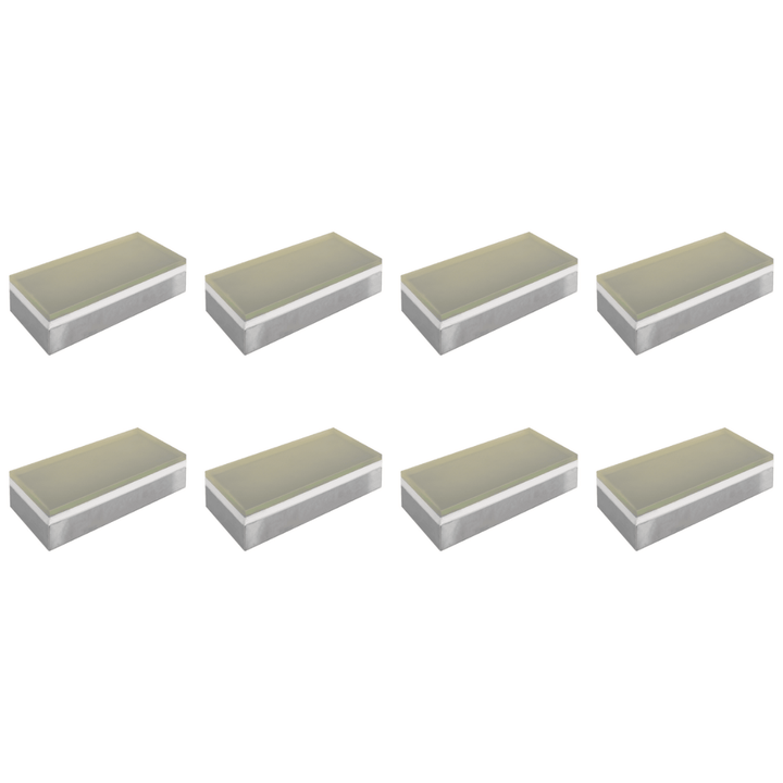 Outdoor Landscape Lighting LED 12V Low Voltage CRG31 4x/8x/12x Package DC12V Low Voltage In Ground RGB or Warm White LED Brick Paver Light Rectangle IP67 Waterproof 8 Pack Warm White
