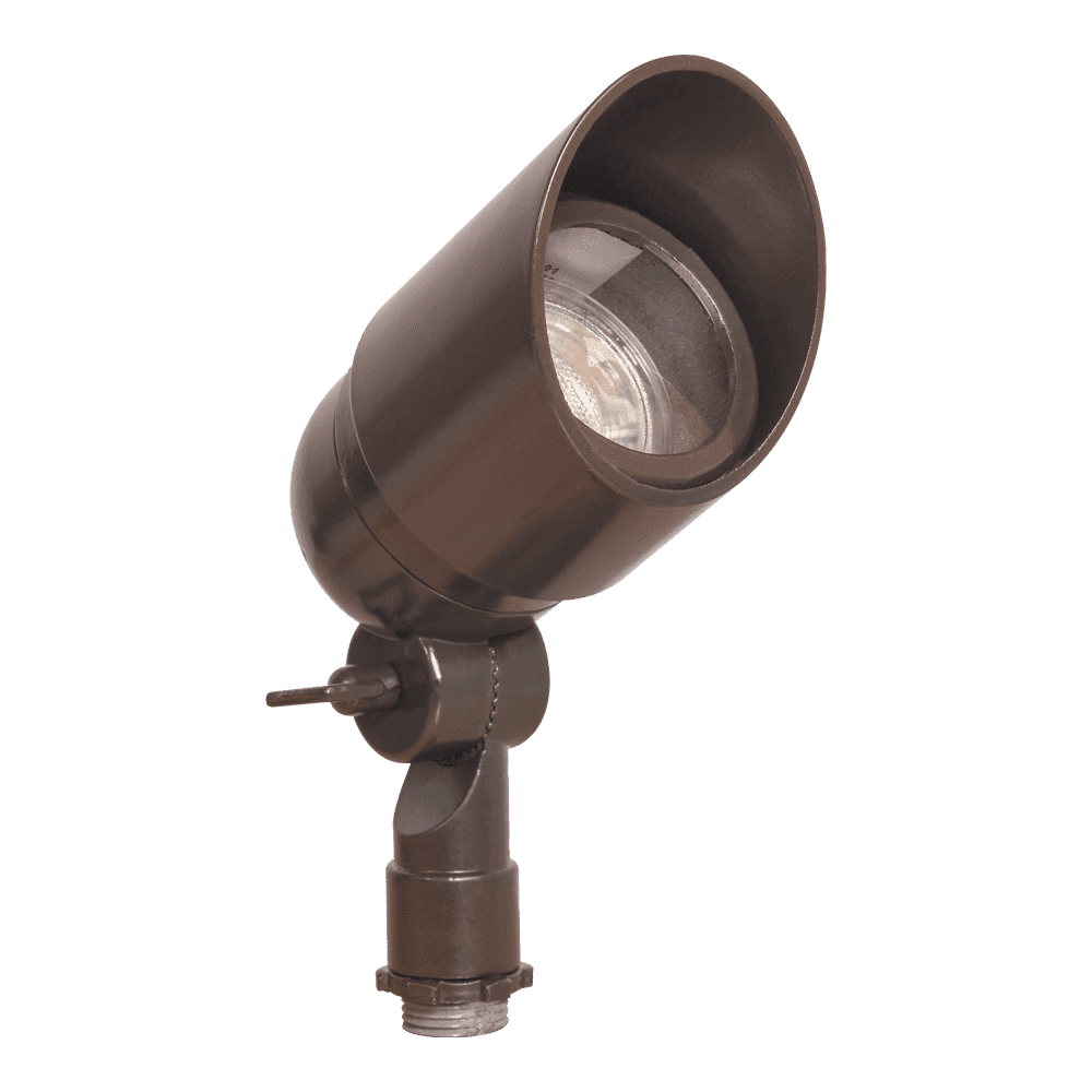 Outdoor Landscape Lighting LED 12V Low Voltage DL01 20 Pack 12V Low Voltage Directional LED Outdoor Aluminum Spotlight MR16 5W 3000K Bulb Package Brown