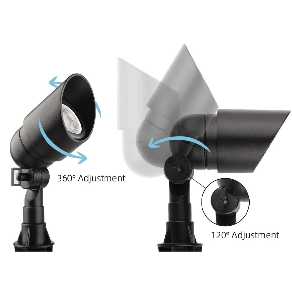Outdoor Landscape Lighting LED 12V Low Voltage DL01 12V Low Voltage Outdoor LED Landscape Aluminum Spotlight | MR16 Socket Light Fixture