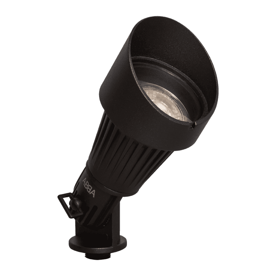 Outdoor Landscape Lighting LED 12V Low Voltage DL02 20 Pack 12V Low Voltage Waterproof LED Outdoor Aluminum Spotlight Directional Lighting with MR16 5W 3000K Bulb Package Black