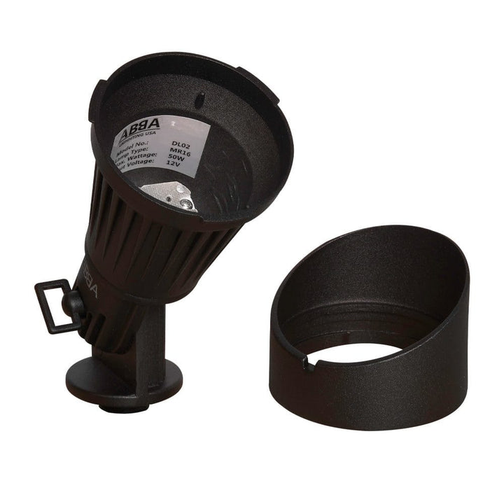 Outdoor Landscape Lighting LED 12V Low Voltage DL02 12V Low Voltage LED Landscape Aluminum Spotlight | Waterproof Aluminum Outdoor Directional Light with MR16 Socket