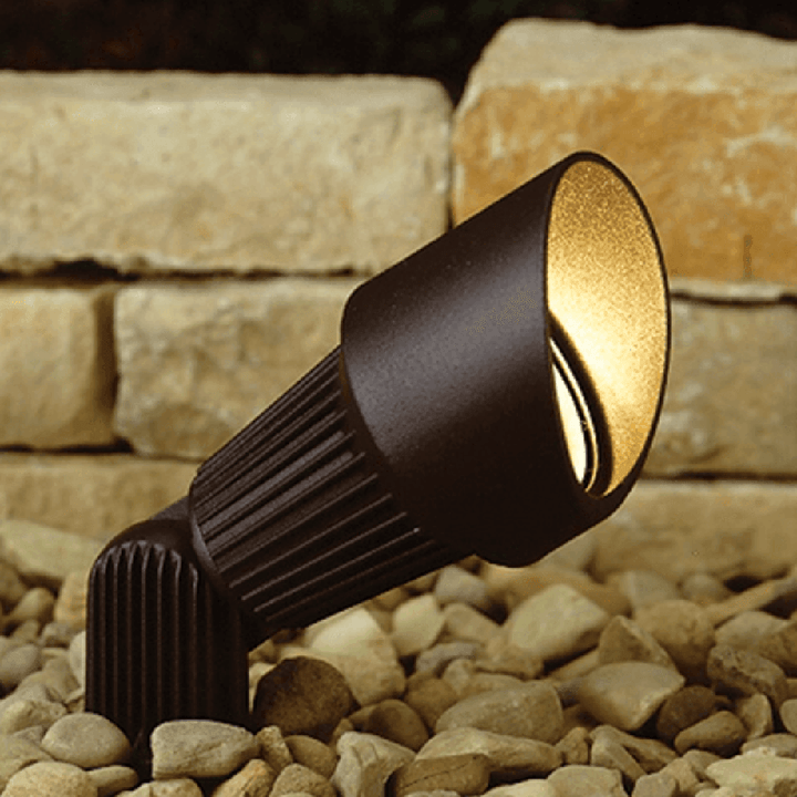 Outdoor Landscape Lighting LED 12V Low Voltage DL02 4x/8x/12x Package 12V Low Voltage Waterproof LED Outdoor Aluminum Spotlight Directional Lighting with MR16 5W 3000K Bulb