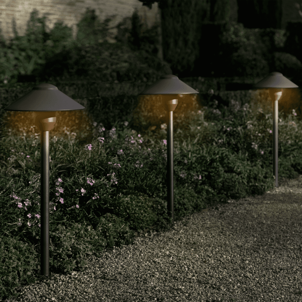 Outdoor Landscape Lighting LED 12V Low Voltage DL03 4x/8x/12x Package 12V AC/DC Aluminum Low Voltage Landscape Lighting Mushroom Path Light with G4 3W 3000K Bulb