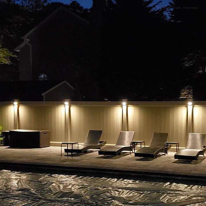 Outdoor Landscape Lighting LED 12V Low Voltage DLA01 12-Pack Brown 2.5W Low Voltage 3000K Warm White Integrated LED Outdoor Half Moon Deck Lights Package, 12V LED Step Fence Landscape Lights
