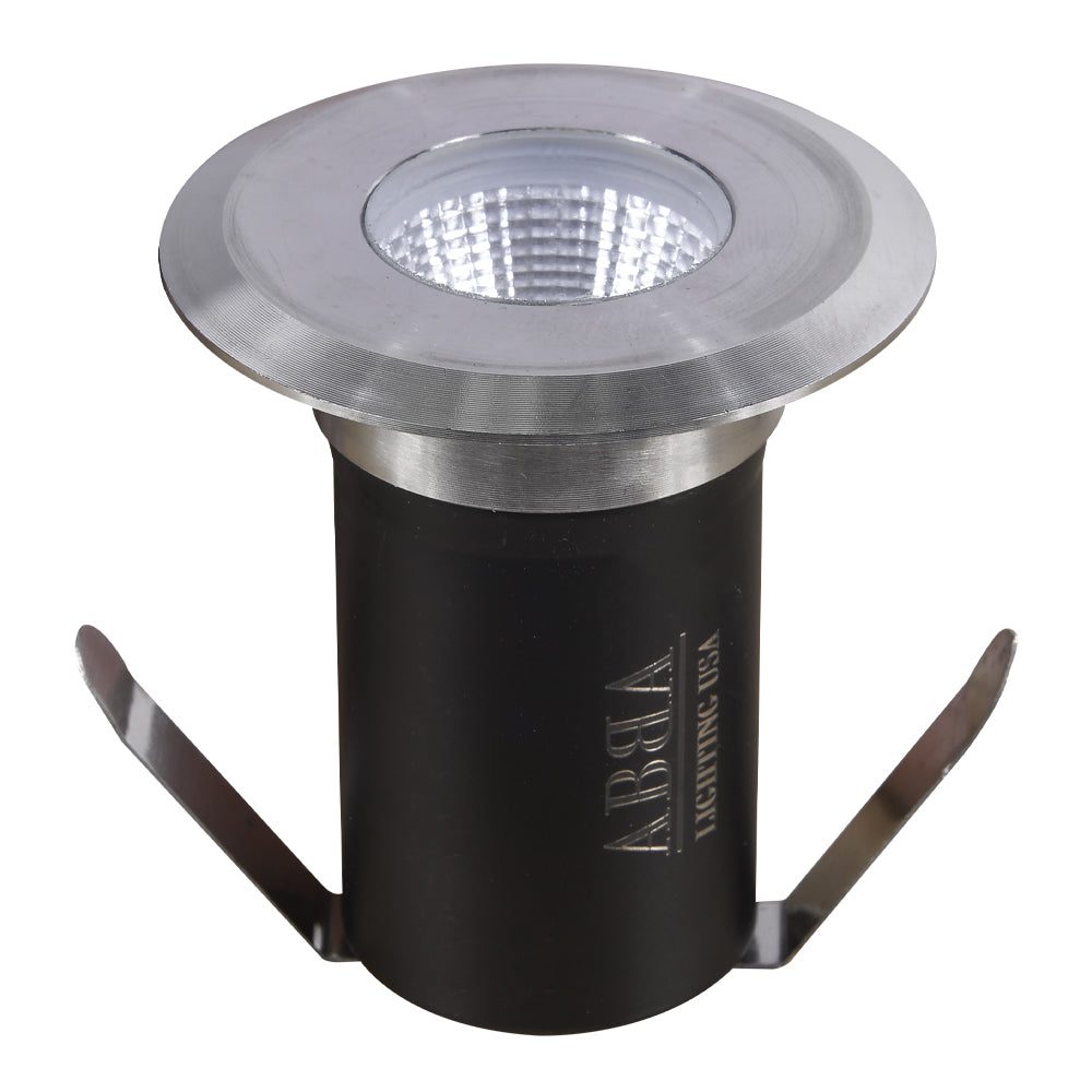 Outdoor Landscape Lighting LED 12V Low Voltage DM52 Stainless Steel In-Ground Well Light | 3W Integrated LED 12V Low Voltage Landscape Light Stainless Steel