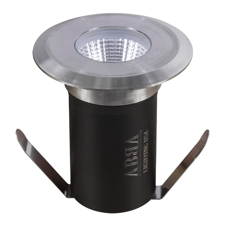 Outdoor Landscape Lighting LED 12V Low Voltage DM52 Stainless Steel In-Ground Well Light | 3W Integrated LED 12V Low Voltage Landscape Light Stainless Steel