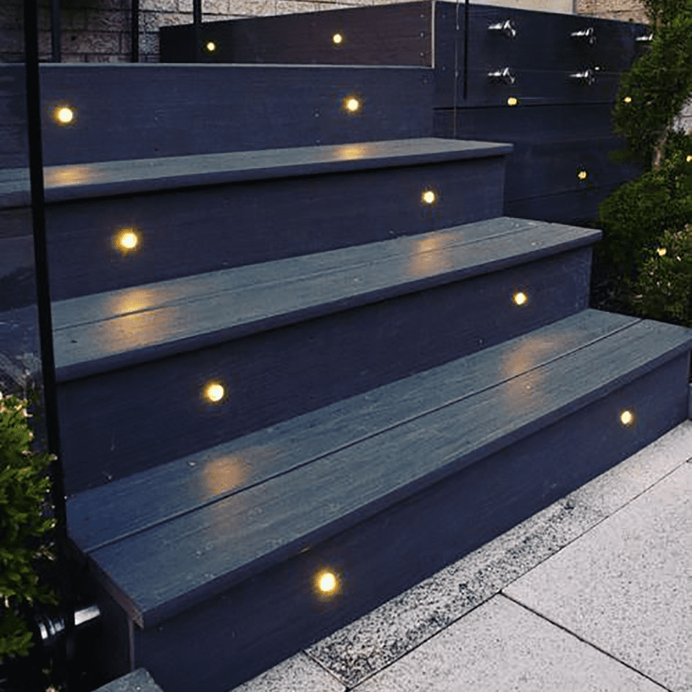 Outdoor Landscape Lighting LED 12V Low Voltage DM52 Stainless Steel In-Ground Well Light | 3W Integrated LED 12V Low Voltage Landscape Light