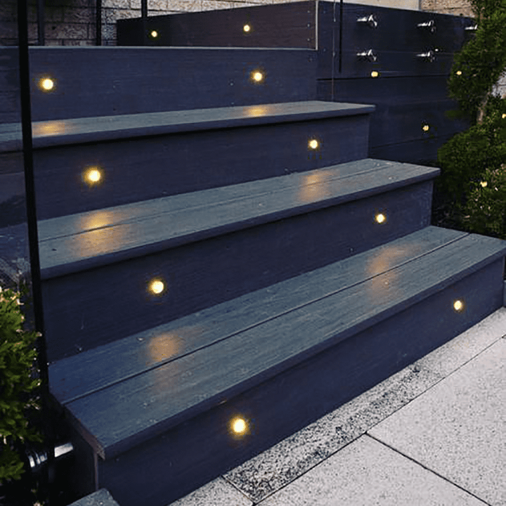 Outdoor Landscape Lighting LED 12V Low Voltage DM52 Stainless Steel In-Ground Well Light | 3W Integrated LED 12V Low Voltage Landscape Light