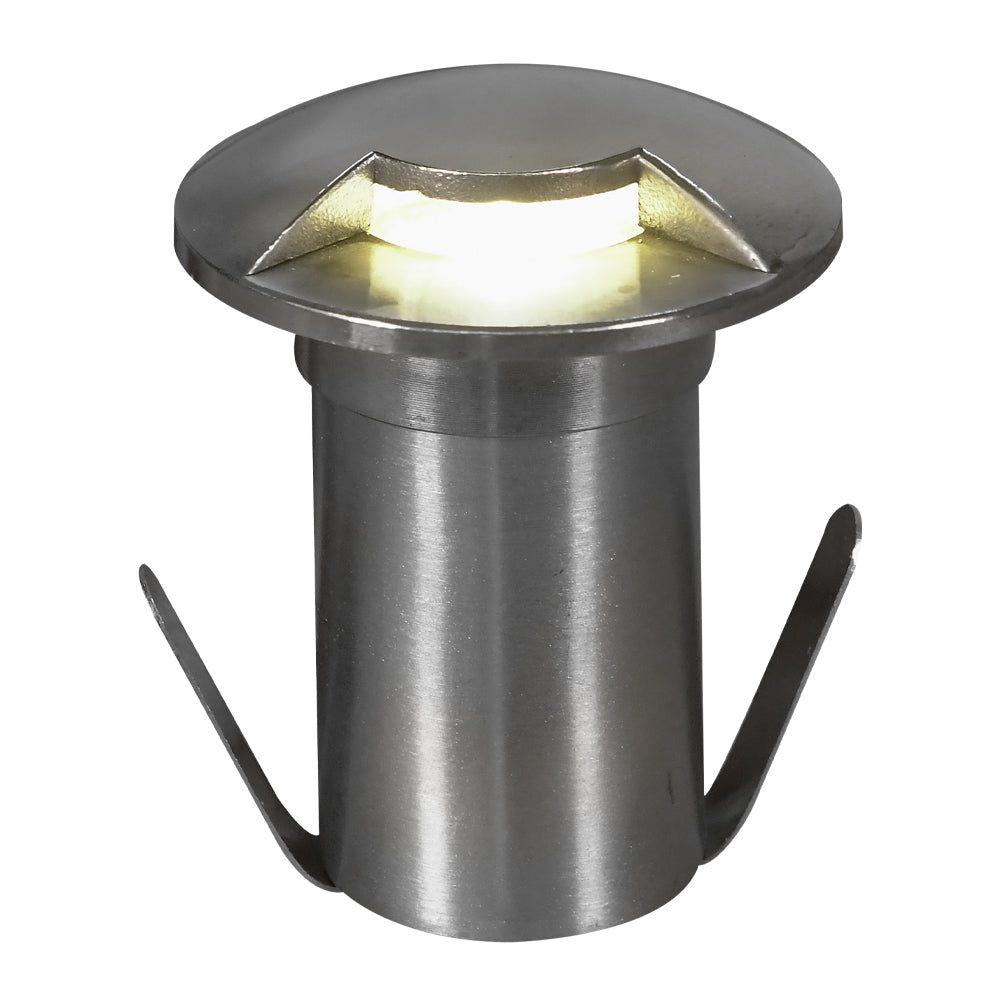 Outdoor Landscape Lighting LED 12V Low Voltage DM53 Stainless Steel In-Ground Well Light | 3W Integrated LED 12V Low Voltage Landscape Light Stainless Steel