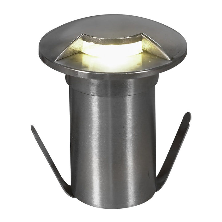 Outdoor Landscape Lighting LED 12V Low Voltage DM53 Stainless Steel In-Ground Well Light | 3W Integrated LED 12V Low Voltage Landscape Light Stainless Steel