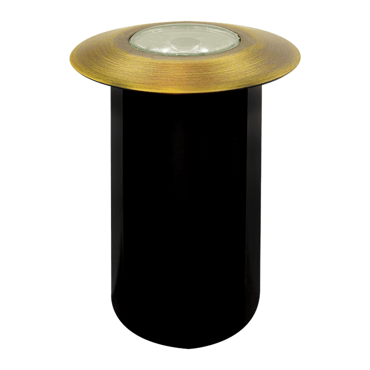 Outdoor Landscape Lighting LED 12V Low Voltage DMB52 Cast Brass In-Ground Well Light | 1.5W 3000K Warm White Integrated LED 12V Low Voltage Landscape Light