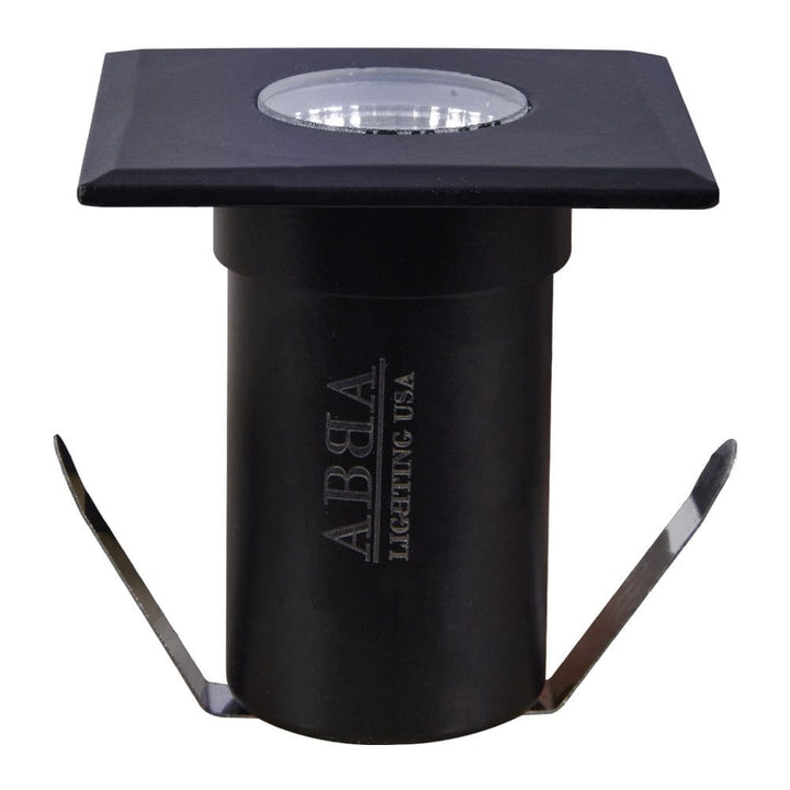 Outdoor Landscape Lighting LED 12V Low Voltage DMS52 Stainless Steel In-Ground Well Light | 3W Integrated LED 12V Low Voltage Landscape Light Black