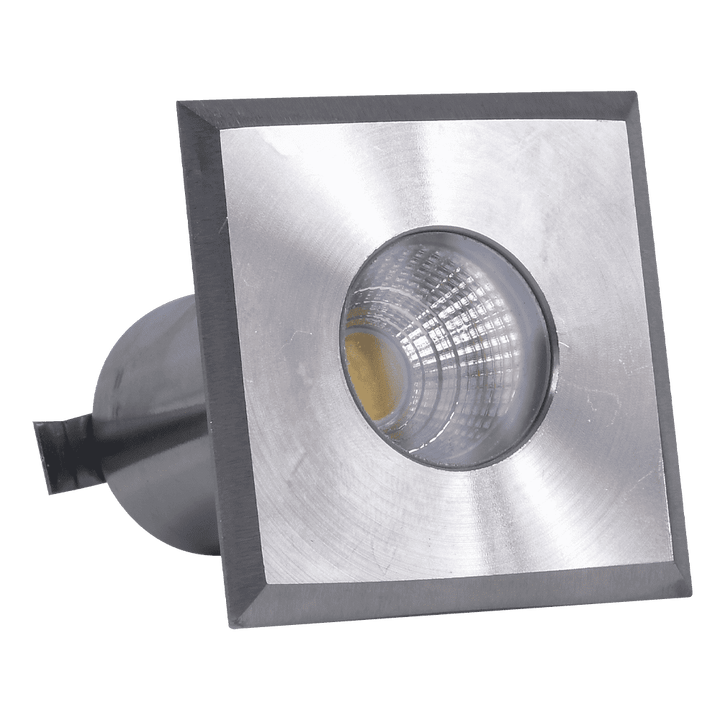 Outdoor Landscape Lighting LED 12V Low Voltage DMS52 4x/8x/12x Package 3W COB 12V Low Voltage LED Square Top Stainless Steel Waterproof In-Ground Landscape Well Light 3000K/5000K