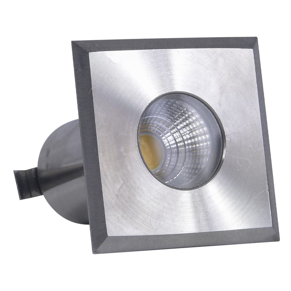 Outdoor Landscape Lighting LED 12V Low Voltage DMS52 Stainless Steel In-Ground Well Light | 3W Integrated LED 12V Low Voltage Landscape Light