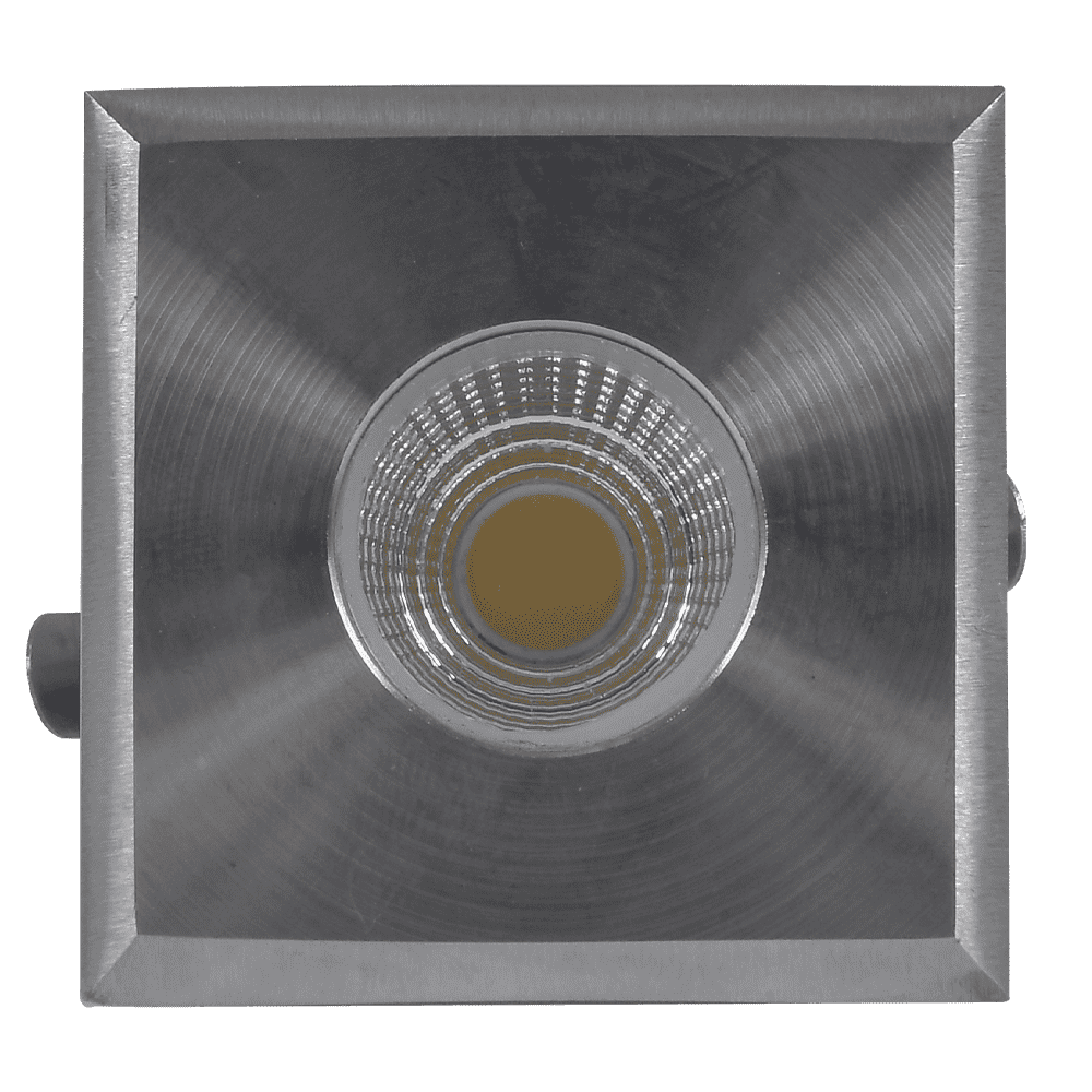 Outdoor Landscape Lighting LED 12V Low Voltage DMS52 4x/8x/12x Package 3W COB 12V Low Voltage LED Square Top Stainless Steel Waterproof In-Ground Landscape Well Light 3000K/5000K