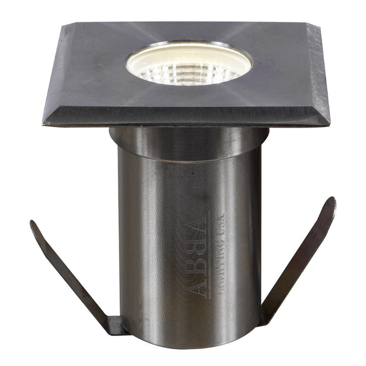 Outdoor Landscape Lighting LED 12V Low Voltage DMS52 Stainless Steel In-Ground Well Light | 3W Integrated LED 12V Low Voltage Landscape Light Stainless Steel