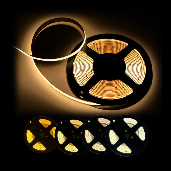 Outdoor Landscape Lighting LED 12V Low Voltage SLD07 Dotless Linear LED Tunable CCT (2700K-6500K) 4.5W/ft for 10mm COB Strip Lights Low Voltage DC24V Tape Light