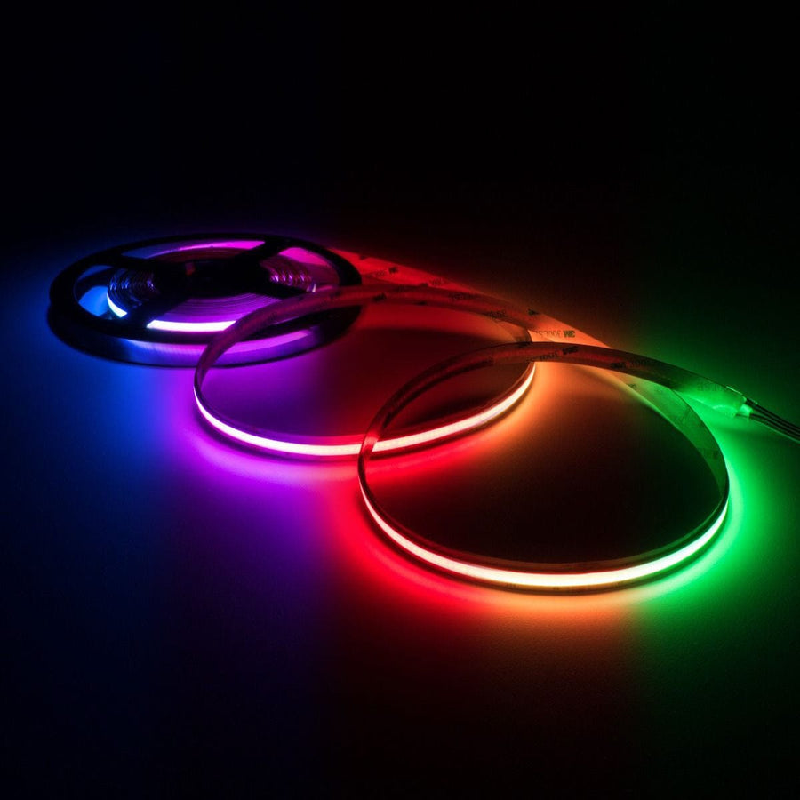 Outdoor Landscape Lighting LED 12V Low Voltage SLD36 Dotless Linear LED RGB Color Changing 4.4W/ft COB Strip Lights Low Voltage 10mm DC24V Tape Light 82ft