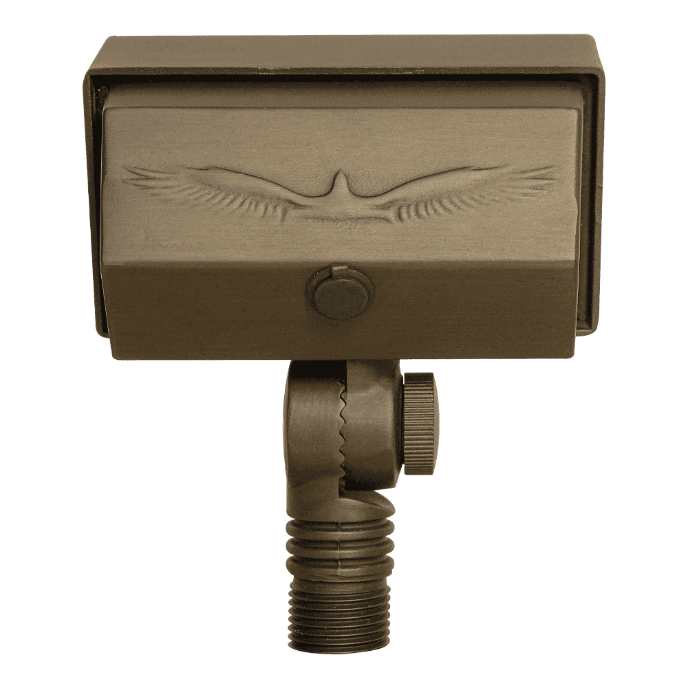 Outdoor Landscape Lighting LED 12V Low Voltage FPB02 Cast Brass Floodlight | 2W-7W 3000K Warm White Integrated Low Voltage Landscape Light