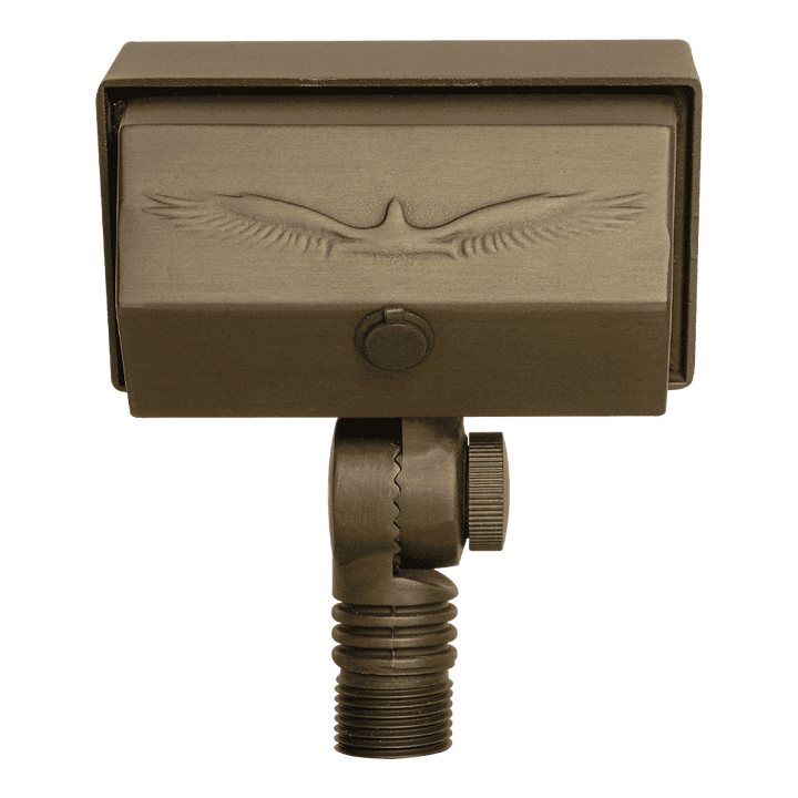 Outdoor Landscape Lighting LED 12V Low Voltage FPB02 Cast Brass Floodlight | 2W-7W 3000K Warm White Integrated Low Voltage Landscape Light