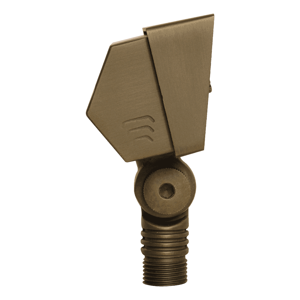 Outdoor Landscape Lighting LED 12V Low Voltage FPB02 Cast Brass Floodlight | 2W-7W 3000K Warm White Integrated Low Voltage Landscape Light
