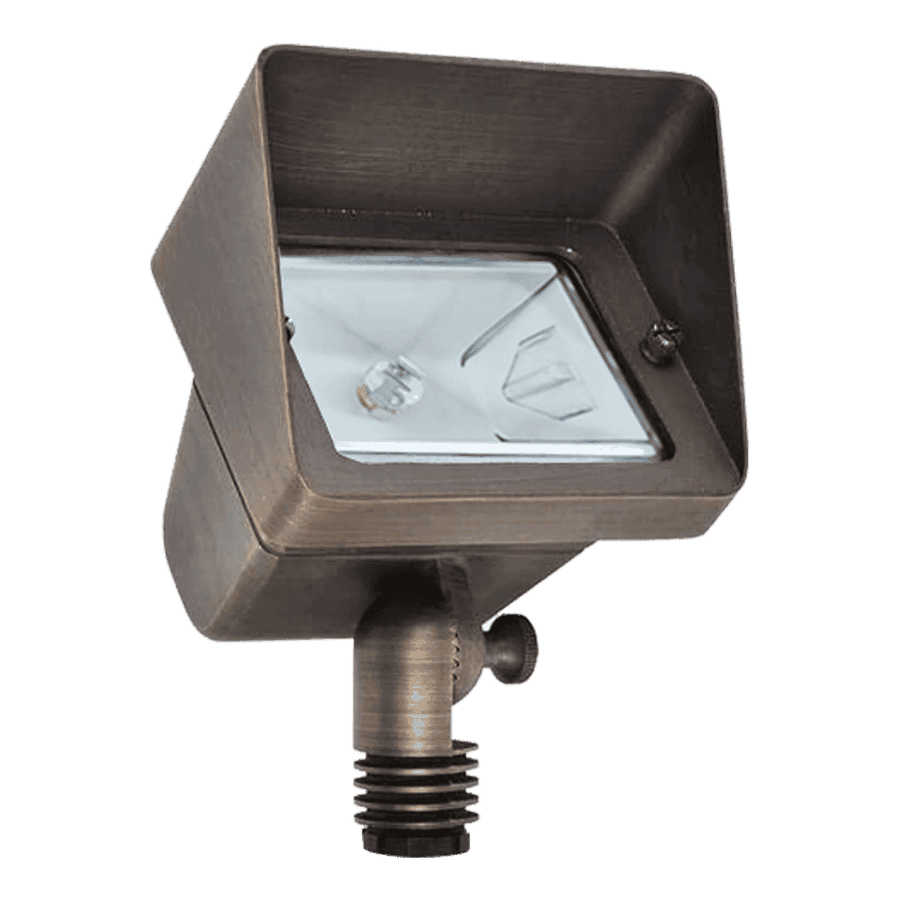 Outdoor Landscape Lighting LED 12V Low Voltage FPB05 Cast Brass Rectangular LED 12V Low Voltage Directional Floodlight Adjustable Landscape Lighting MR16 Socket
