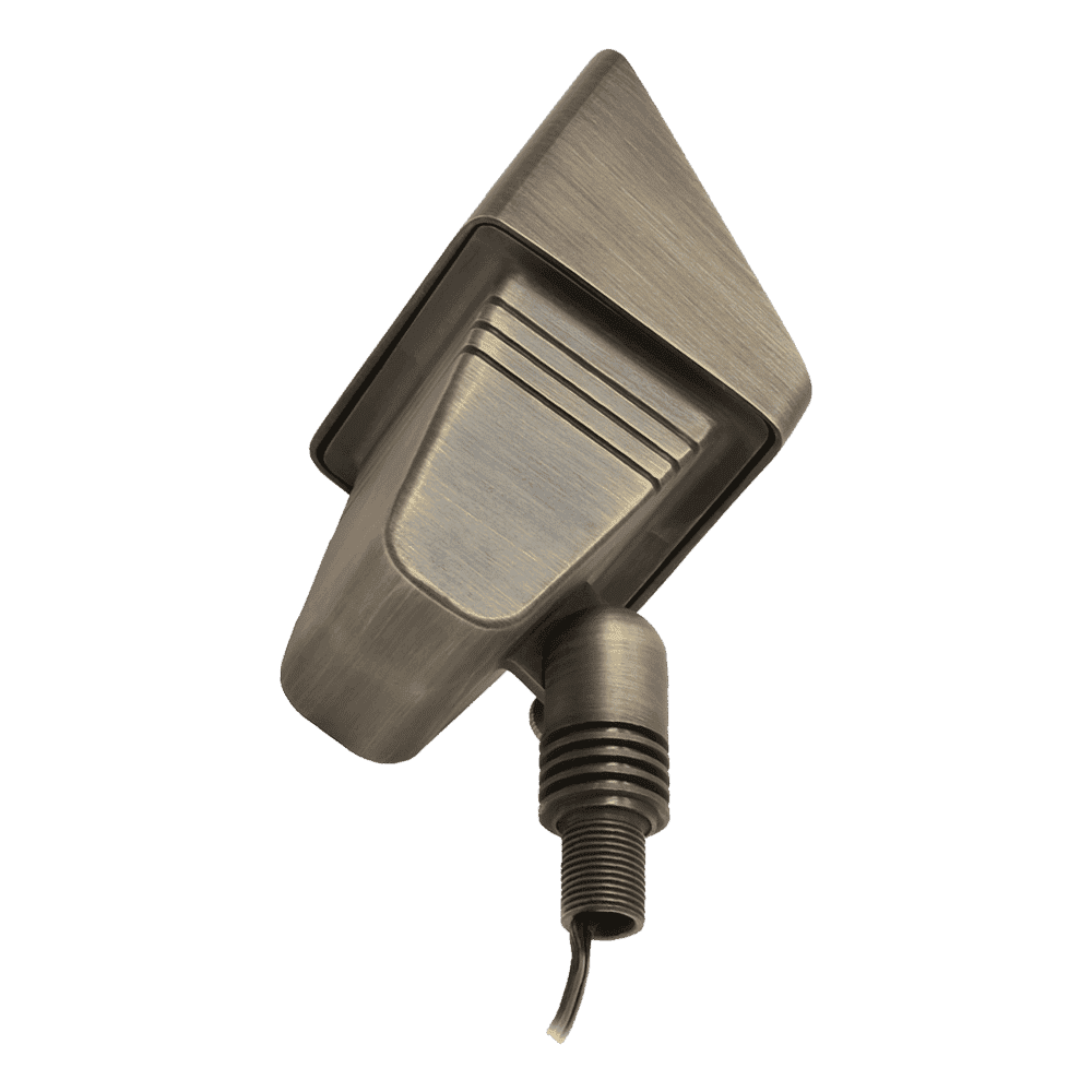 Outdoor Landscape Lighting LED 12V Low Voltage FPB05 Cast Brass Rectangular LED 12V Low Voltage Directional Floodlight Adjustable Landscape Lighting MR16 Socket