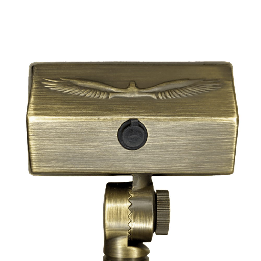 Outdoor Landscape Lighting LED 12V Low Voltage FPBCC04 4x/8x/12x Package Cast Brass 3CCT Adjustable 2W-7W Rectangular Built-In LED Floodlight 12V Low Voltage Fixture