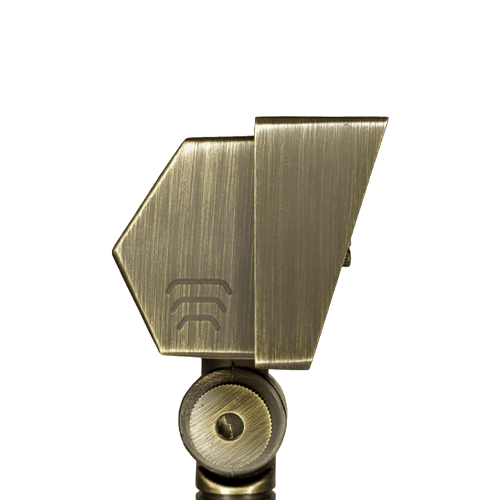 Outdoor Landscape Lighting LED 12V Low Voltage FPBCC04 Cast Brass 3CCT Adjustable 2W-7W Rectangular Built-In LED Floodlight Low Voltage Fixture