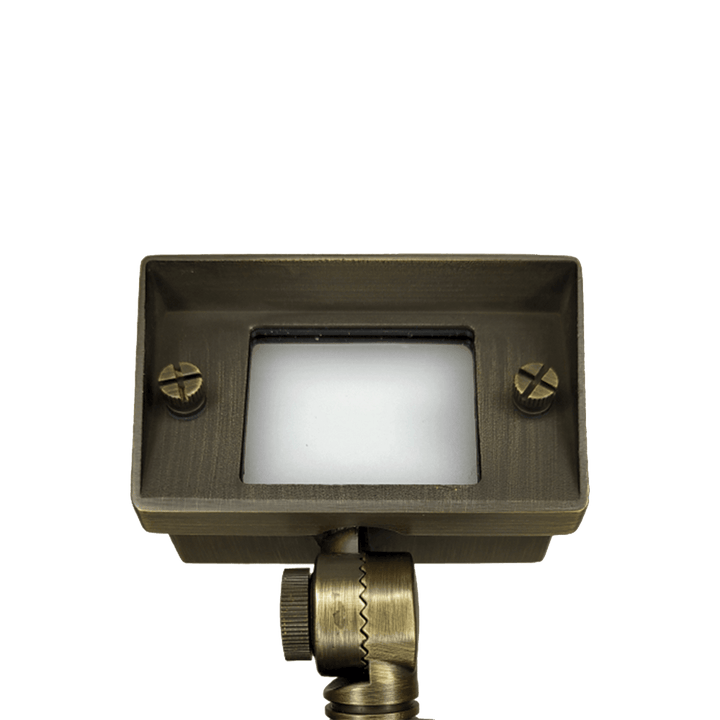 Outdoor Landscape Lighting LED 12V Low Voltage FPBCC04 4x/8x/12x Package Cast Brass 3CCT Adjustable 2W-7W Rectangular Built-In LED Floodlight 12V Low Voltage Fixture
