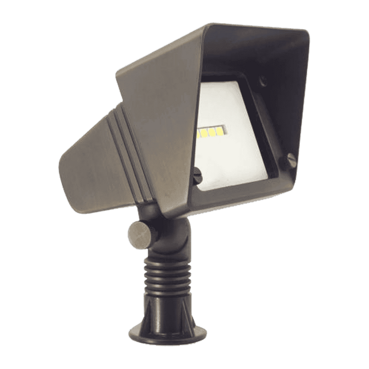 Outdoor Landscape Lighting LED 12V Low Voltage FPBCC05 4x/8x/12x Package Cast Brass 3CCT Adjustable 3W-10W Rectangular Built-In LED Floodlight 12V Low Voltage Fixture