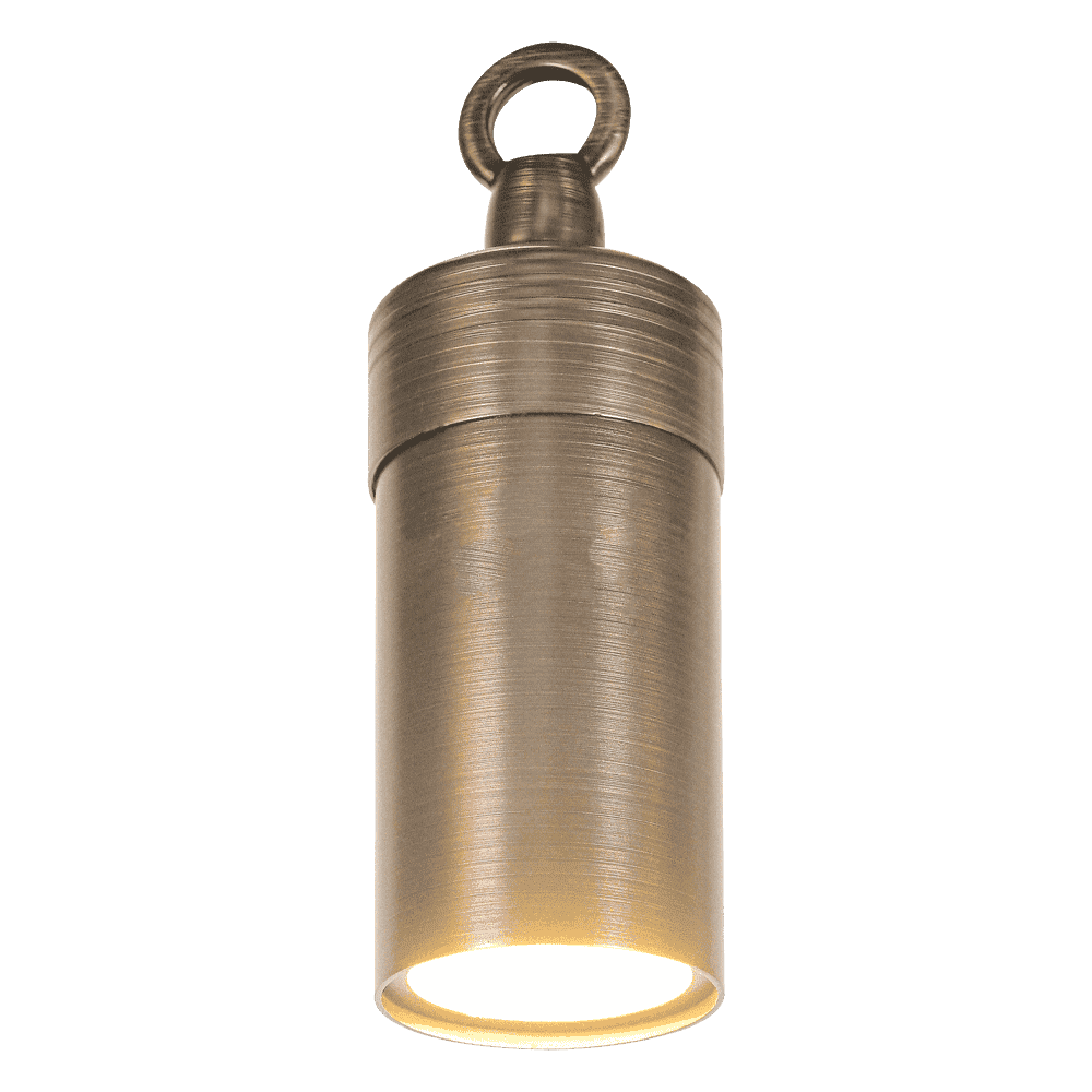 Outdoor Landscape Lighting LED 12V Low Voltage HLB01 4x/8x/12x Package 12V LED Low Voltage Brass Cylinder Pendant Light Hanging Downlight Fixture 5W 3000K Bulb