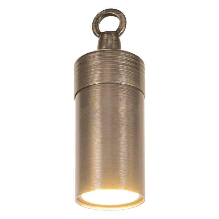 Outdoor Landscape Lighting LED 12V Low Voltage HLB01 4x/8x/12x Package 12V LED Low Voltage Brass Cylinder Pendant Light Hanging Downlight Fixture 5W 3000K Bulb